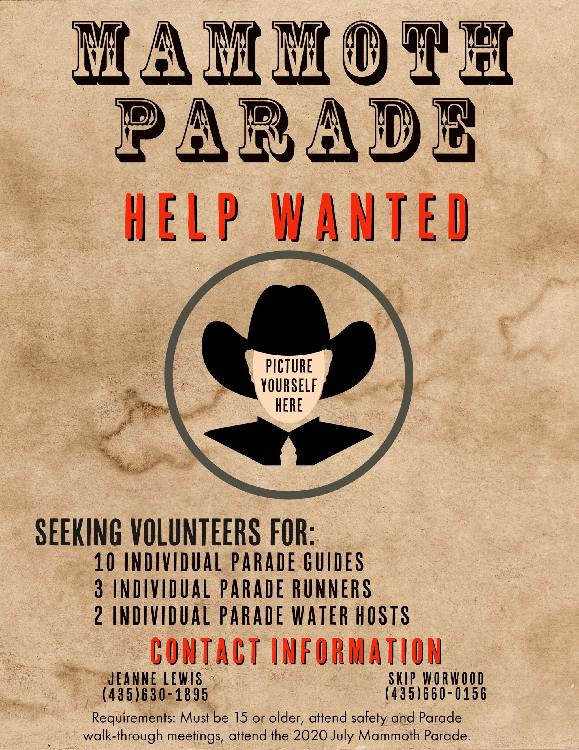Mammoth Parade Flyer 2020